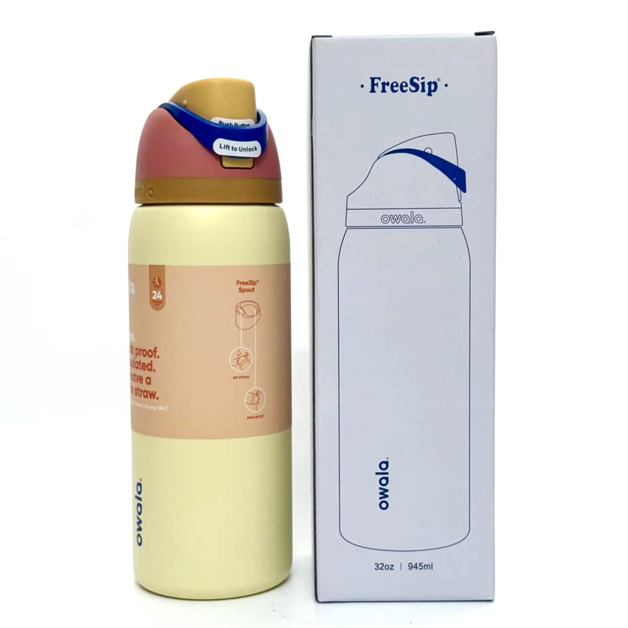 Owala FreeSip Insulated Stainless Steel Water Bottle