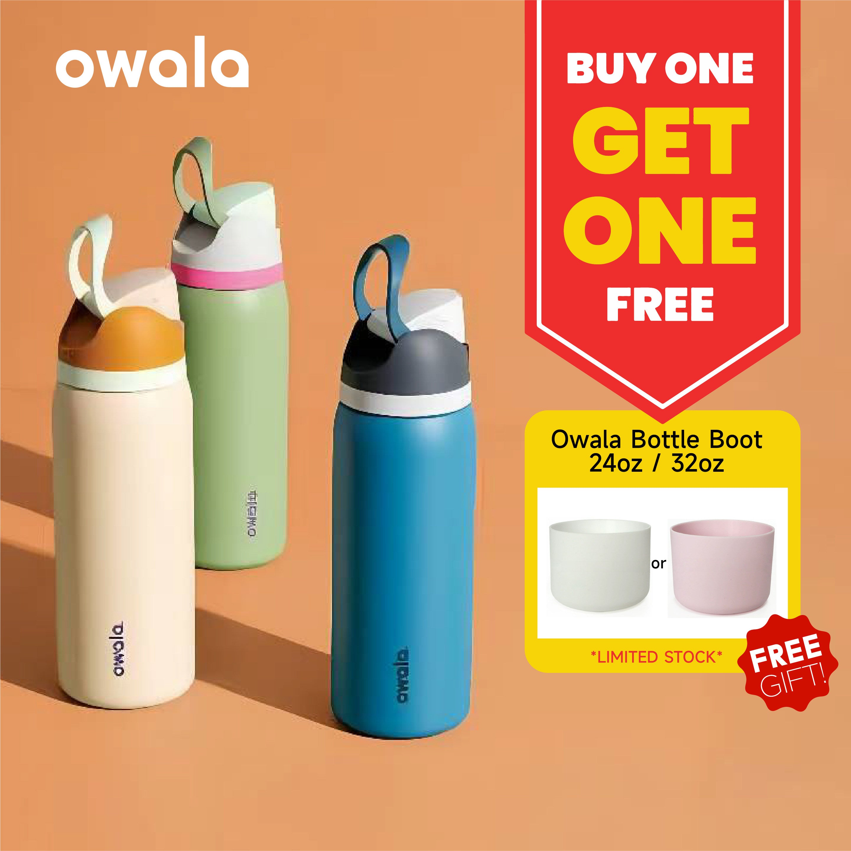 Owala FreeSip Insulated Stainless Steel Water Bottle